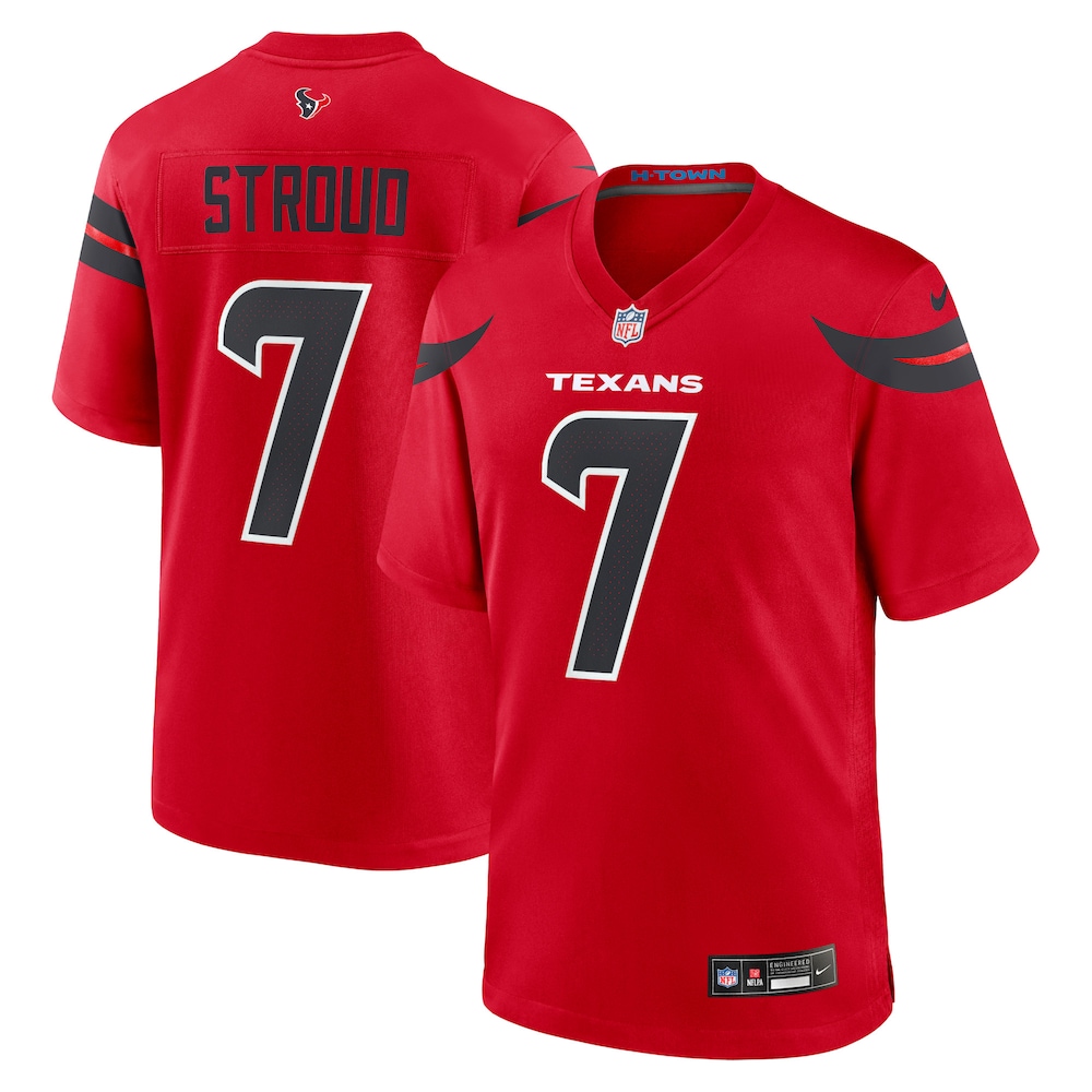 Houston Texans Merch - Men's C.J. Stroud Alternate Game Jersey, Red - Cool Football Gifts 1 - Unicasport Houston Texans Merch - Men's C.J. Stroud Alternate Game Jersey, Red - Cool Football Gifts