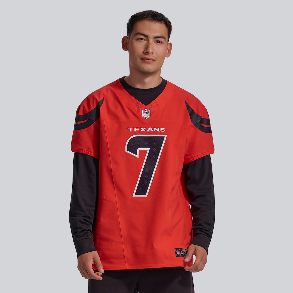 Houston Texans Merch - Men's C.J. Stroud Alternate Vapor F.U.S.E. Elite Jersey, Red 1 - Unicasport Houston Texans Merch - Men's C.J. Stroud Alternate Vapor F.U.S.E. Elite Jersey, Red