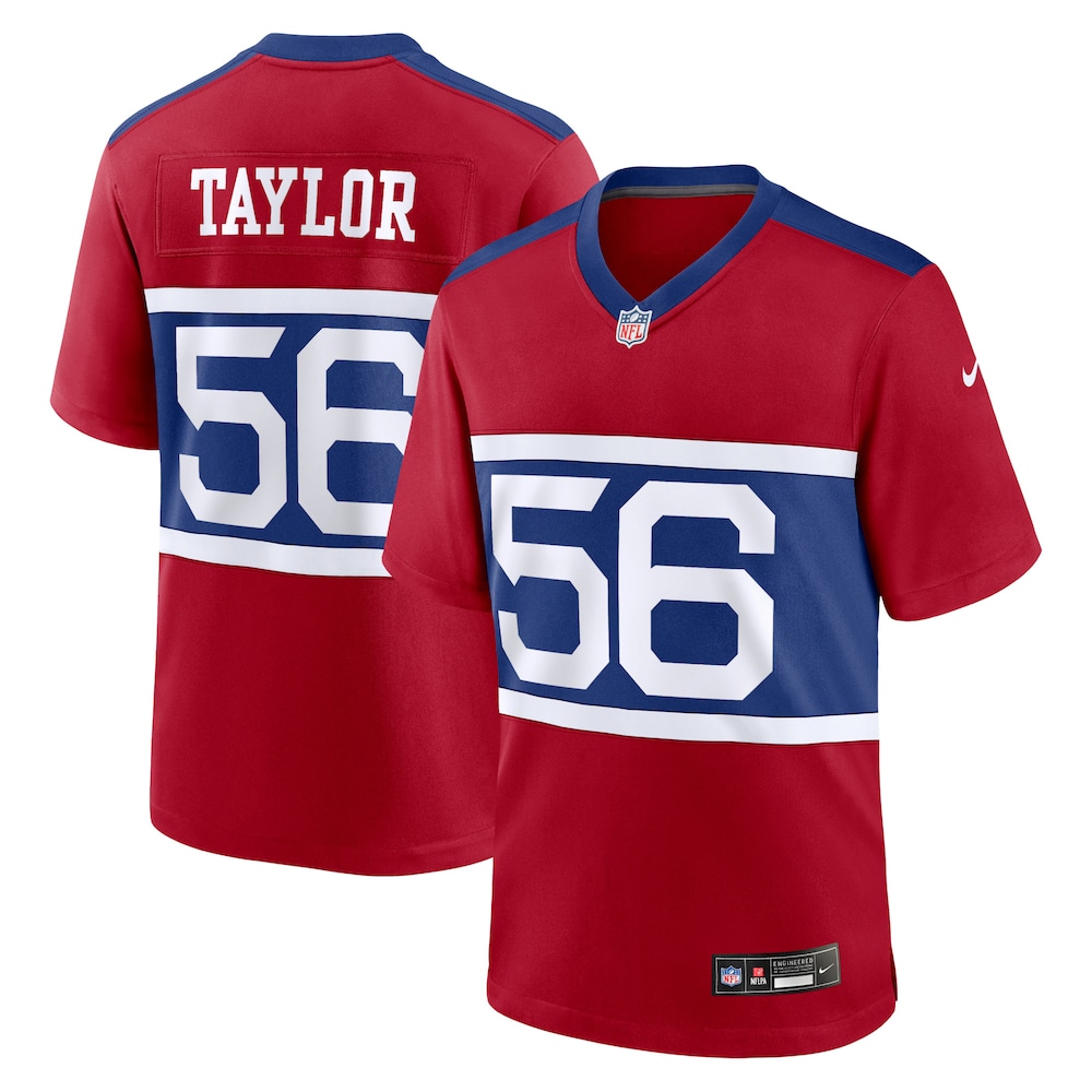 New York Giants Merch - Men's Lawrence Taylor Century Alternate Retired Player Game Jersey, Red 1 - Unicasport New York Giants Merch - Men's Lawrence Taylor Century Alternate Retired Player Game Jersey, Red