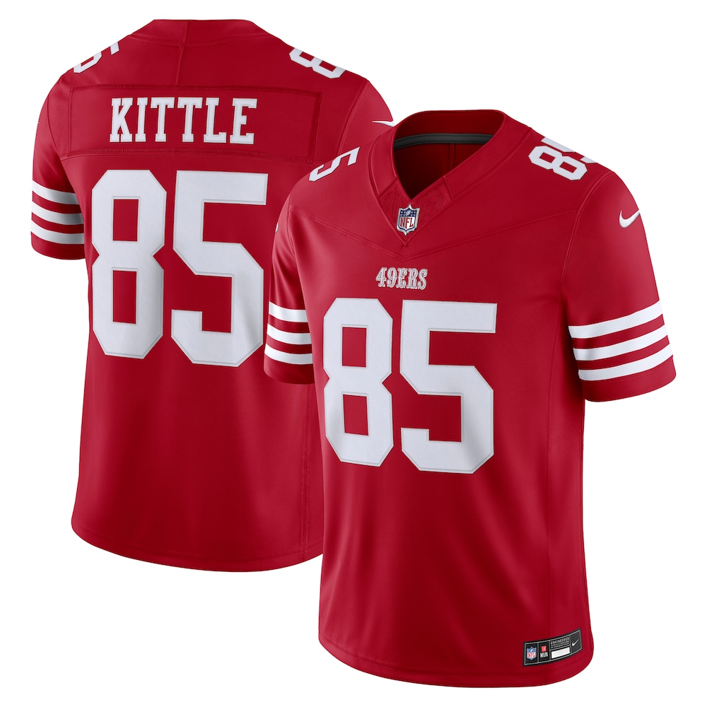 San Francisco 49ers Merch - Men's George Kittle Scarlet Team Vapor F.U.S.E. Stitched Limited Jersey 1 - Unicasport San Francisco 49ers Merch - Men's George Kittle Scarlet Team Vapor F.U.S.E. Stitched Limited Jersey