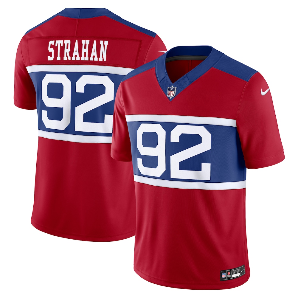 New York Giants Merch - Men's Michael Strahan Century Alternate Vapor F.U.S.E. Retired Player Limited Jersey, Red 1 - Unicasport New York Giants Merch - Men's Michael Strahan Century Alternate Vapor F.U.S.E. Retired Player Limited Jersey, Red