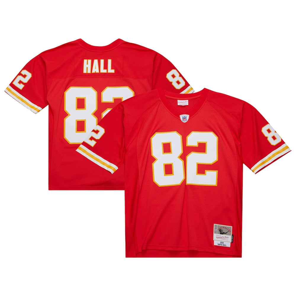 Kansas City Chiefs Merch - Men's Dante Hall 2002 Legacy Replica Jersey, Red 1 - Unicasport Kansas City Chiefs Merch - Men's Dante Hall 2002 Legacy Replica Jersey, Red
