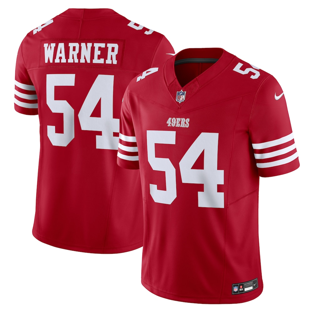 San Francisco 49ers Merch - Men's Fred Warner Scarlet Vapor F.U.S.E. Limited Jersey 1 - Unicasport San Francisco 49ers Merch - Men's Fred Warner Scarlet Vapor F.U.S.E. Limited Jersey