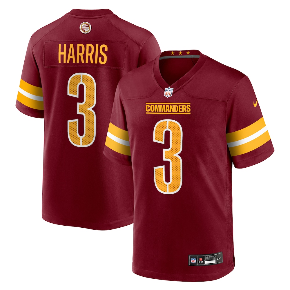 Washington Commanders Merch - Men's Will Harris Team Game Jersey, Burgundy 1 - Unicasport Washington Commanders Merch - Men's Will Harris Team Game Jersey, Burgundy