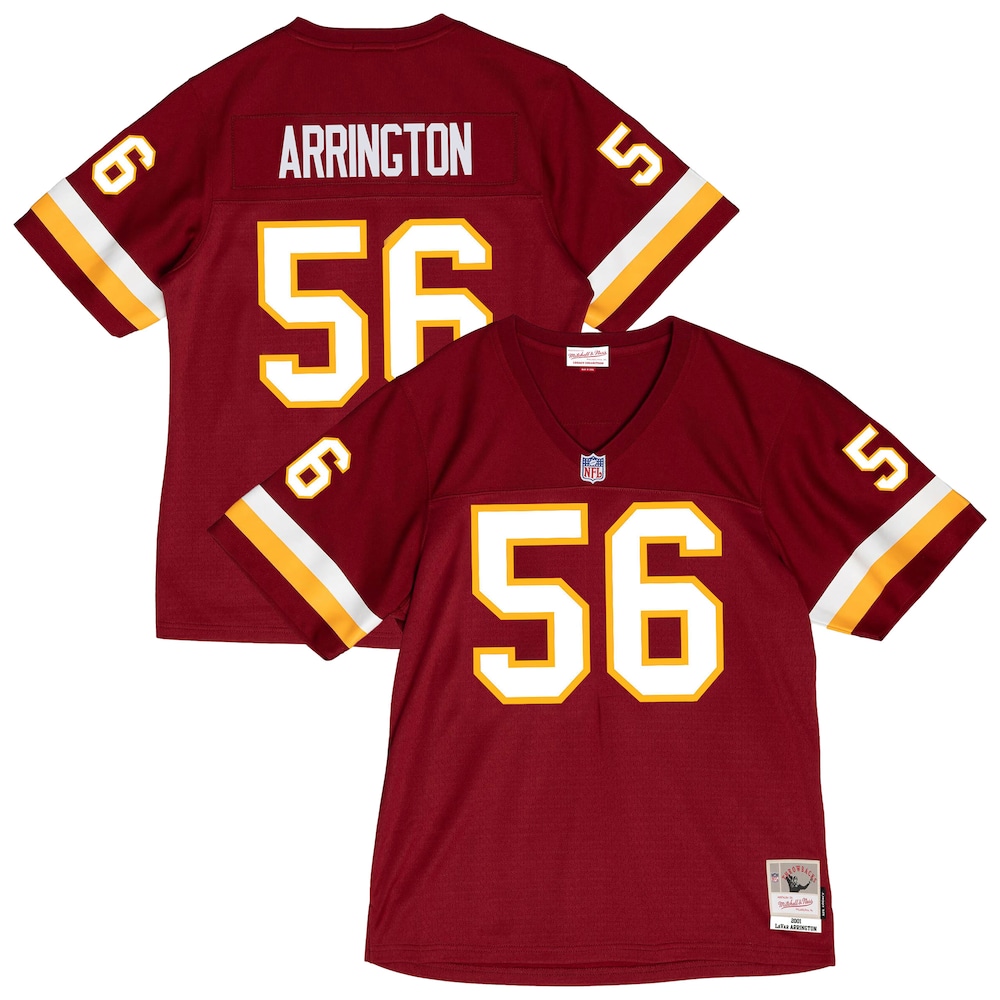 Washington Commanders Merch - Men's LaVar Arrington 2001 Legacy Throwback Replica Jersey, Burgundy - Football Fan Birthday Gift 1 - Unicasport Washington Commanders Merch - Men's LaVar Arrington 2001 Legacy Throwback Replica Jersey, Burgundy - Football Fan Birthday Gift