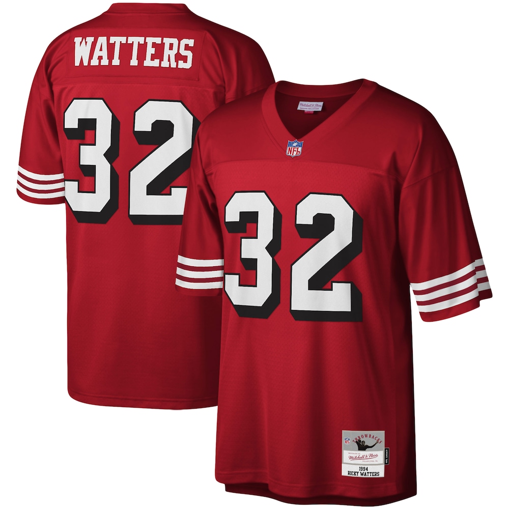 San Francisco 49ers Merch - Men's Ricky Watters Scarlet Legacy Replica Jersey 1 - Unicasport San Francisco 49ers Merch - Men's Ricky Watters Scarlet Legacy Replica Jersey