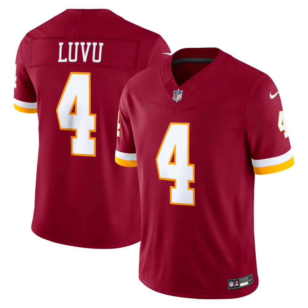 Washington Commanders Merch - Men's Frankie Luvu Team Vapor F.U.S.E. Stitched Limited Jersey, Burgundy 1 - Unicasport Washington Commanders Merch - Men's Frankie Luvu Team Vapor F.U.S.E. Stitched Limited Jersey, Burgundy