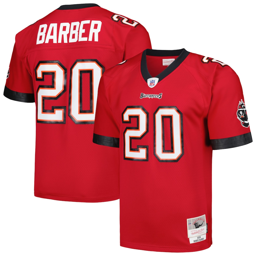 Tampa Bay Buccaneers Merch - Men's Ronde Barber Legacy Replica Jersey, Red 1 - Unicasport Tampa Bay Buccaneers Merch - Men's Ronde Barber Legacy Replica Jersey, Red