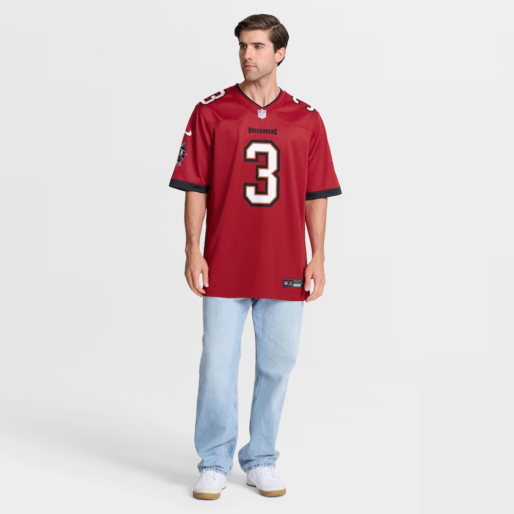 Tampa Bay Buccaneers Merch - Men's Rueben Bain Jr. 2026 NFL Draft First Round Pick No. 15 Team Game Jersey, Red 1 - Unicasport Tampa Bay Buccaneers Merch - Men's Rueben Bain Jr. 2026 NFL Draft First Round Pick No. 15 Team Game Jersey, Red