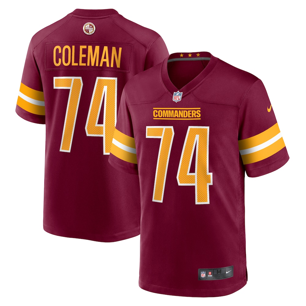 Washington Commanders Merch - Men's Brandon Coleman Game Jersey, Burgundy - Best Gift For A Football Lover 1 - Unicasport Washington Commanders Merch - Men's Brandon Coleman Game Jersey, Burgundy - Best Gift For A Football Lover