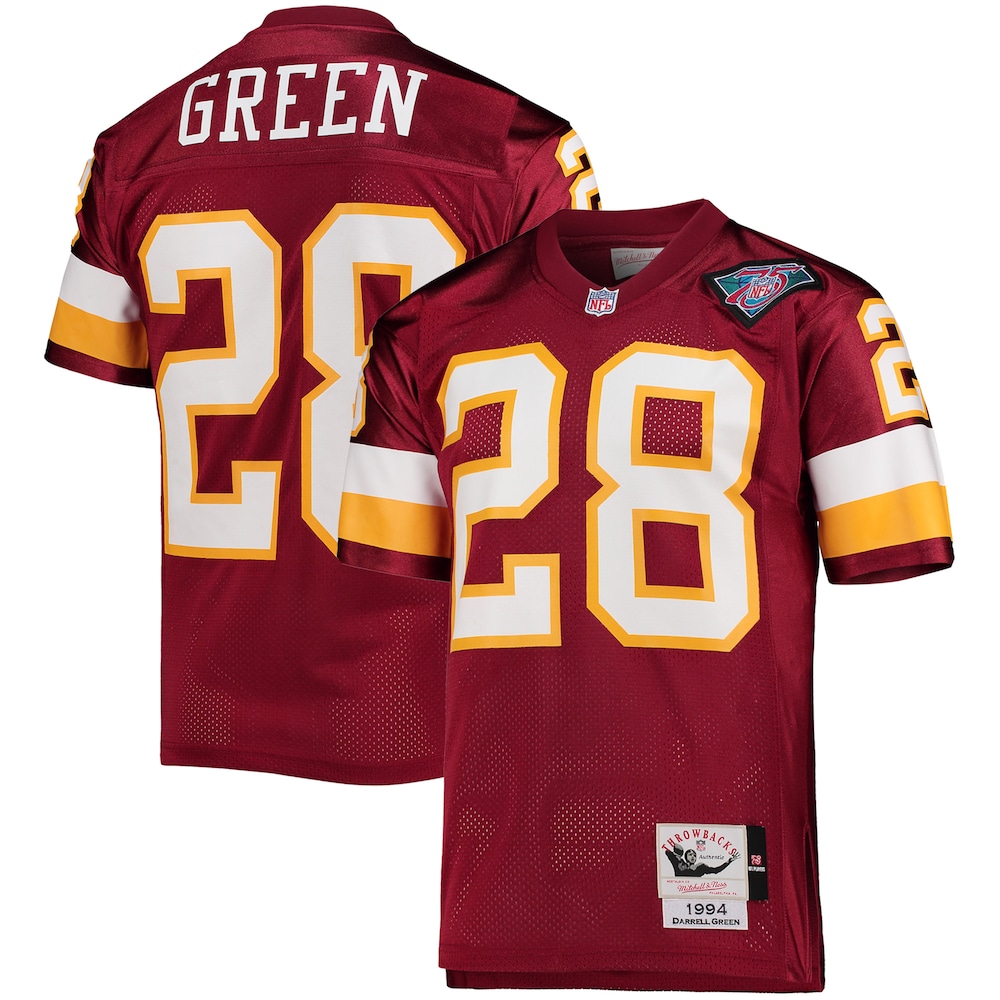 Washington Commanders Merch - Men's Washington Football Team 1994 Darrell Authentic Throwback Retired Player Jersey, Burgundy Green - American Football Fan Gifts 1 - Unicasport Washington Commanders Merch - Men's Washington Football Team 1994 Darrell Authentic Throwback Retired Player Jersey, Burgundy Green - American Football Fan Gifts