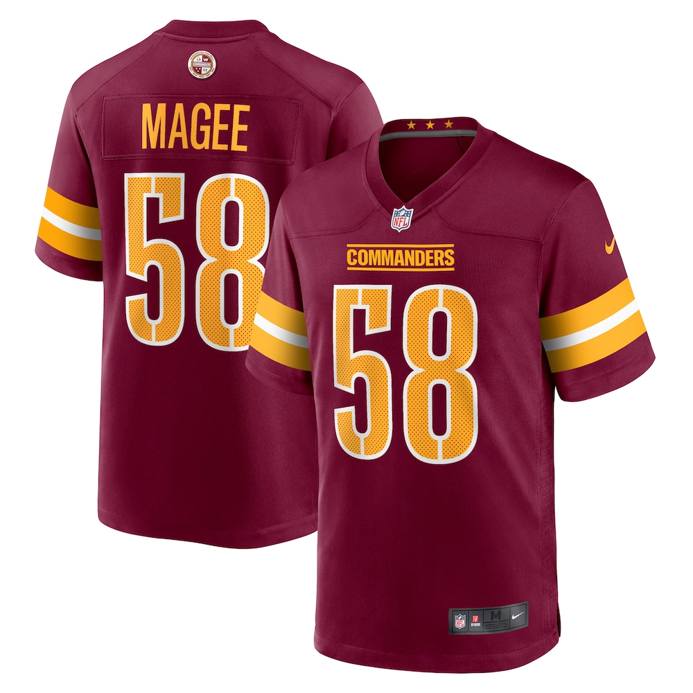 Washington Commanders Merch - Men's Jordan Magee Game Jersey, Burgundy 1 - Unicasport Washington Commanders Merch - Men's Jordan Magee Game Jersey, Burgundy