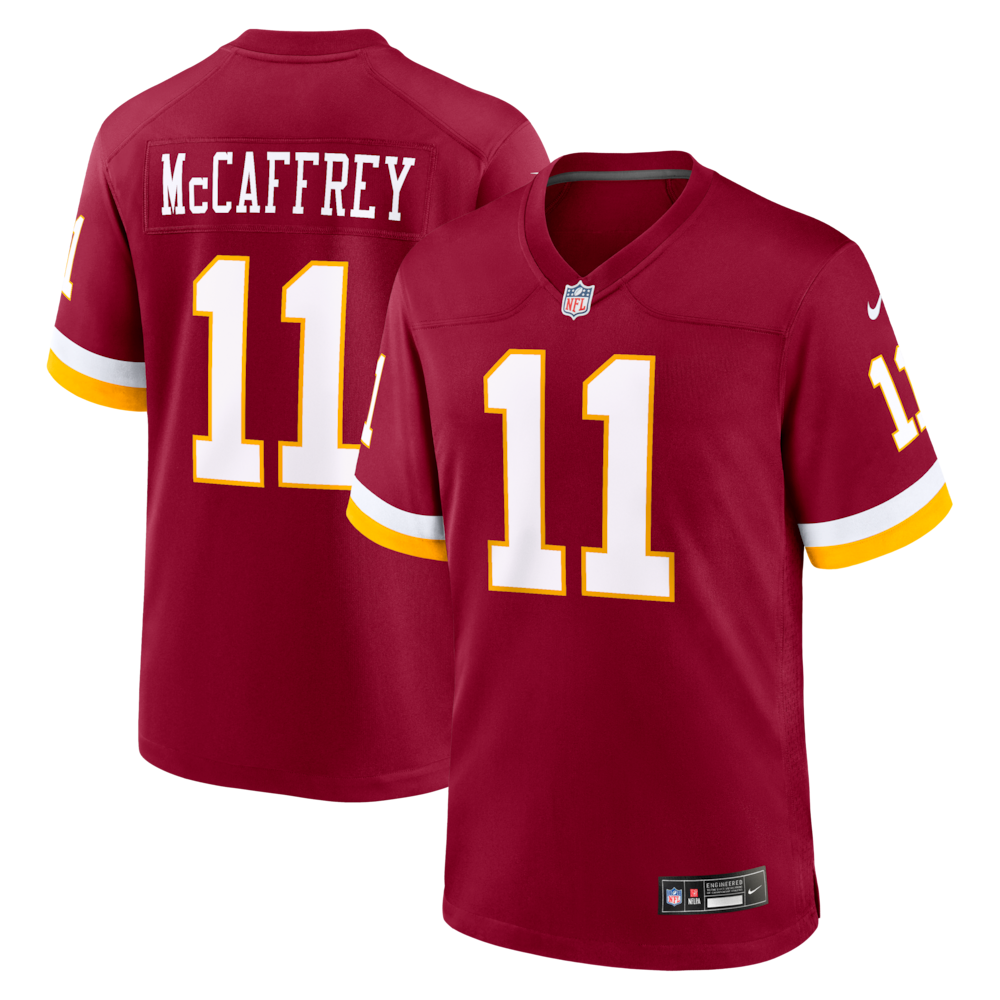 Washington Commanders Merch - Men's Luke McCaffrey Game Jersey, Burgundy 1 - Unicasport Washington Commanders Merch - Men's Luke McCaffrey Game Jersey, Burgundy