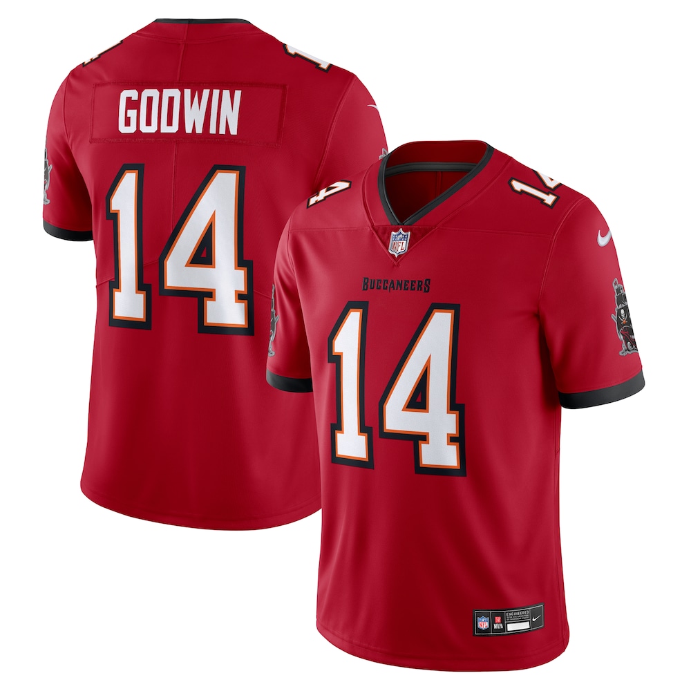 Tampa Bay Buccaneers Merch - Men's Chris Godwin Vapor Untouchable Limited Jersey, Red