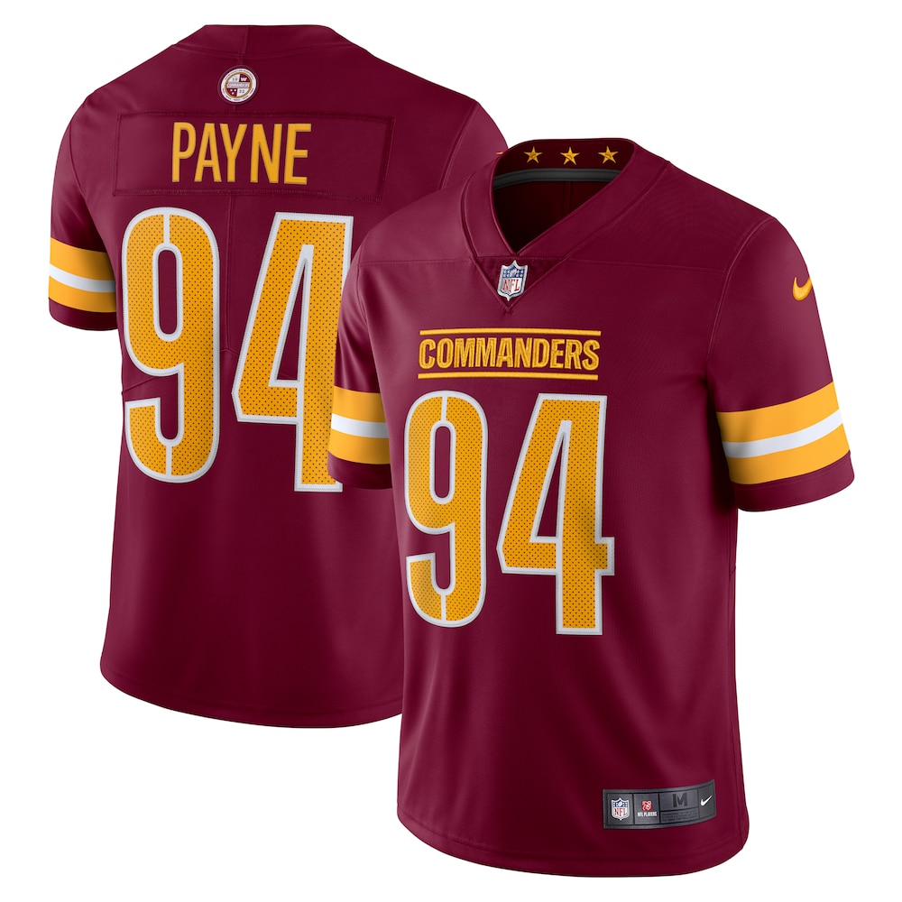 Washington Commanders Merch - Men's Da'Ron Payne Vapor Limited Jersey, Burgundy 1 - Unicasport Washington Commanders Merch - Men's Da'Ron Payne Vapor Limited Jersey, Burgundy