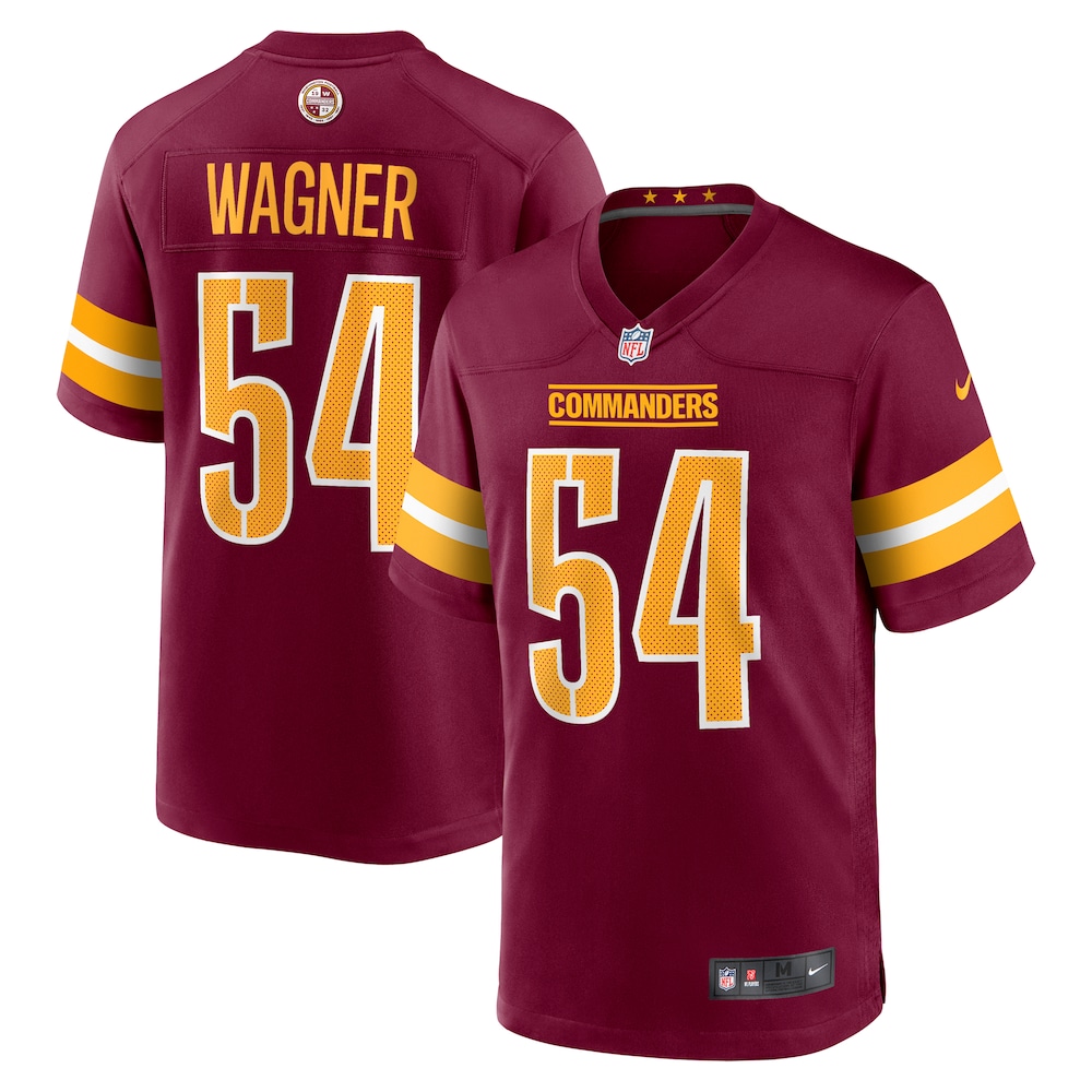 Washington Commanders Merch - Men's Bobby Wagner Jersey, Burgundy 1 - Unicasport Washington Commanders Merch - Men's Bobby Wagner Jersey, Burgundy