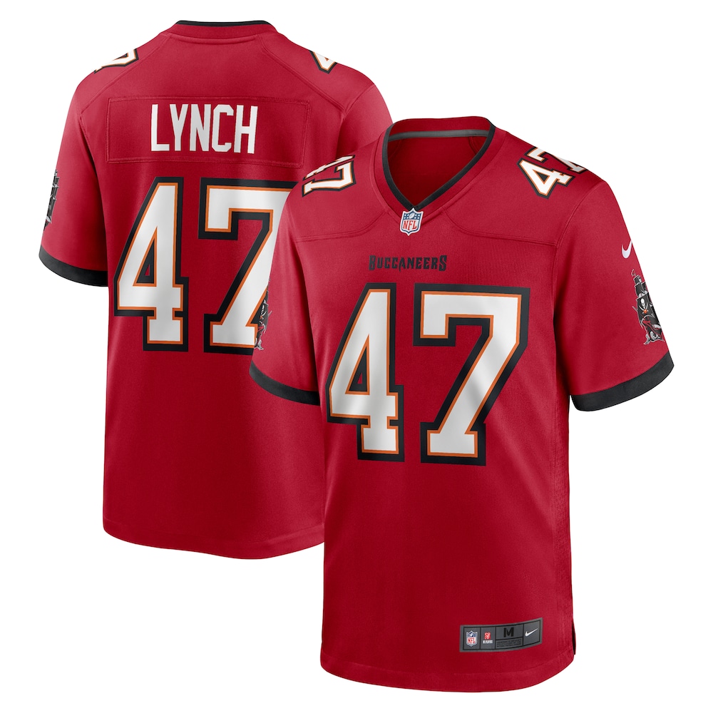 Tampa Bay Buccaneers Merch - Men's John Lynch Retired Player Game Jersey, Red - Presents For Football Fans 1 - Unicasport Tampa Bay Buccaneers Merch - Men's John Lynch Retired Player Game Jersey, Red - Presents For Football Fans