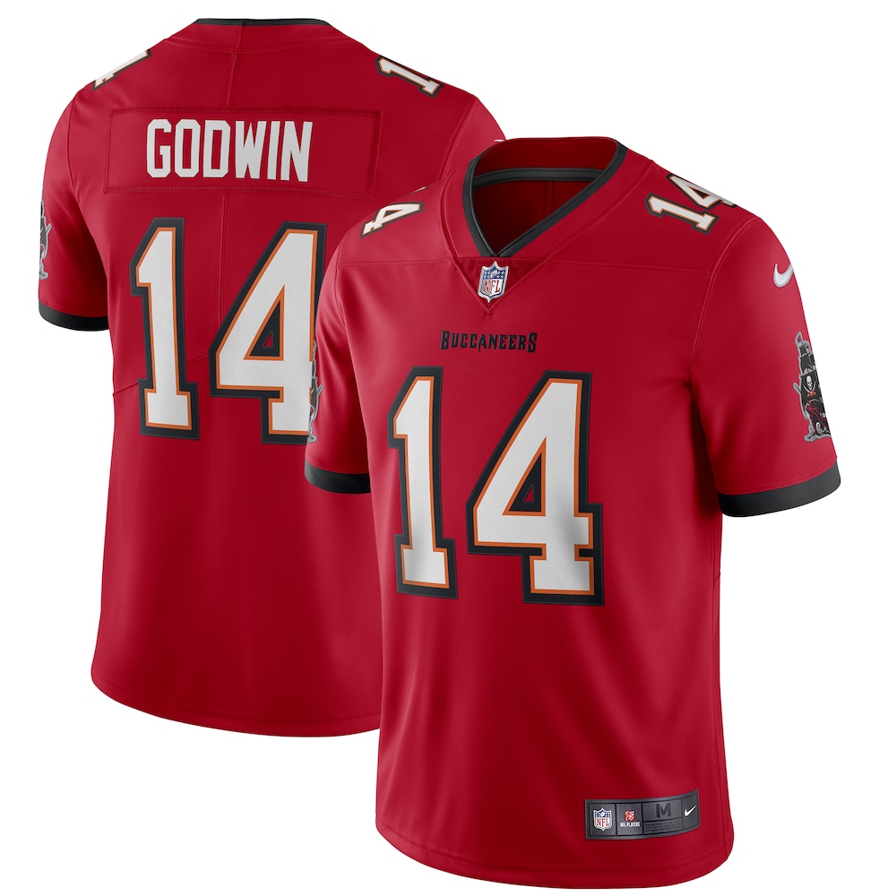Tampa Bay Buccaneers Merch - Men's Chris Godwin Vapor Limited Jersey, Red 1 - Unicasport Tampa Bay Buccaneers Merch - Men's Chris Godwin Vapor Limited Jersey, Red