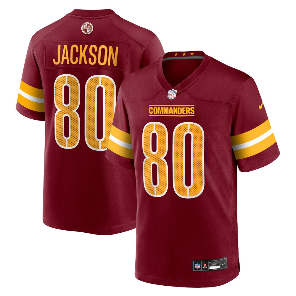 Washington Commanders Merch - Men's Tyree Jackson Team Game Jersey, Burgundy - Cool Football Gifts 1 - Unicasport Washington Commanders Merch - Men's Tyree Jackson Team Game Jersey, Burgundy - Cool Football Gifts