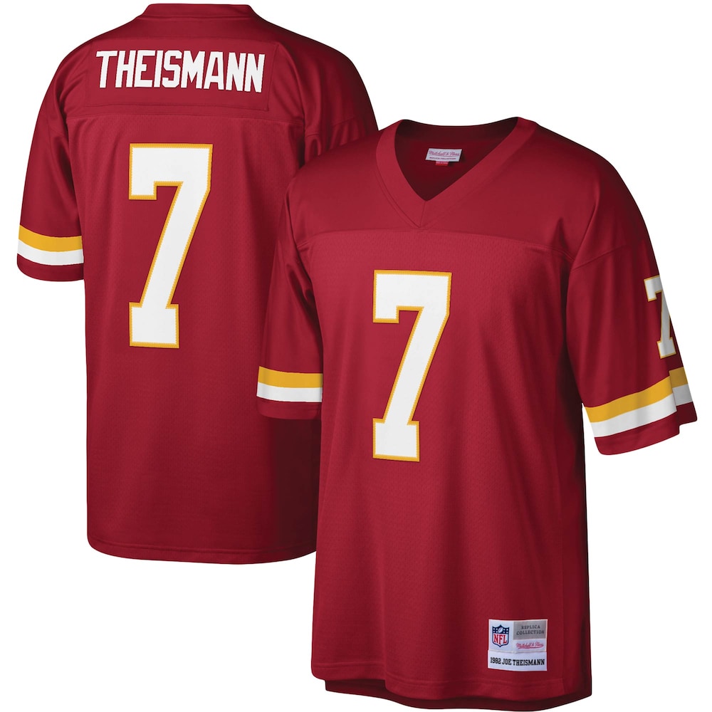 Washington Commanders Merch - Men's Washington Football Team Joe Theismann Legacy Replica Jersey, Burgundy - Football Present Ideas 1 - Unicasport Washington Commanders Merch - Men's Washington Football Team Joe Theismann Legacy Replica Jersey, Burgundy - Football Present Ideas
