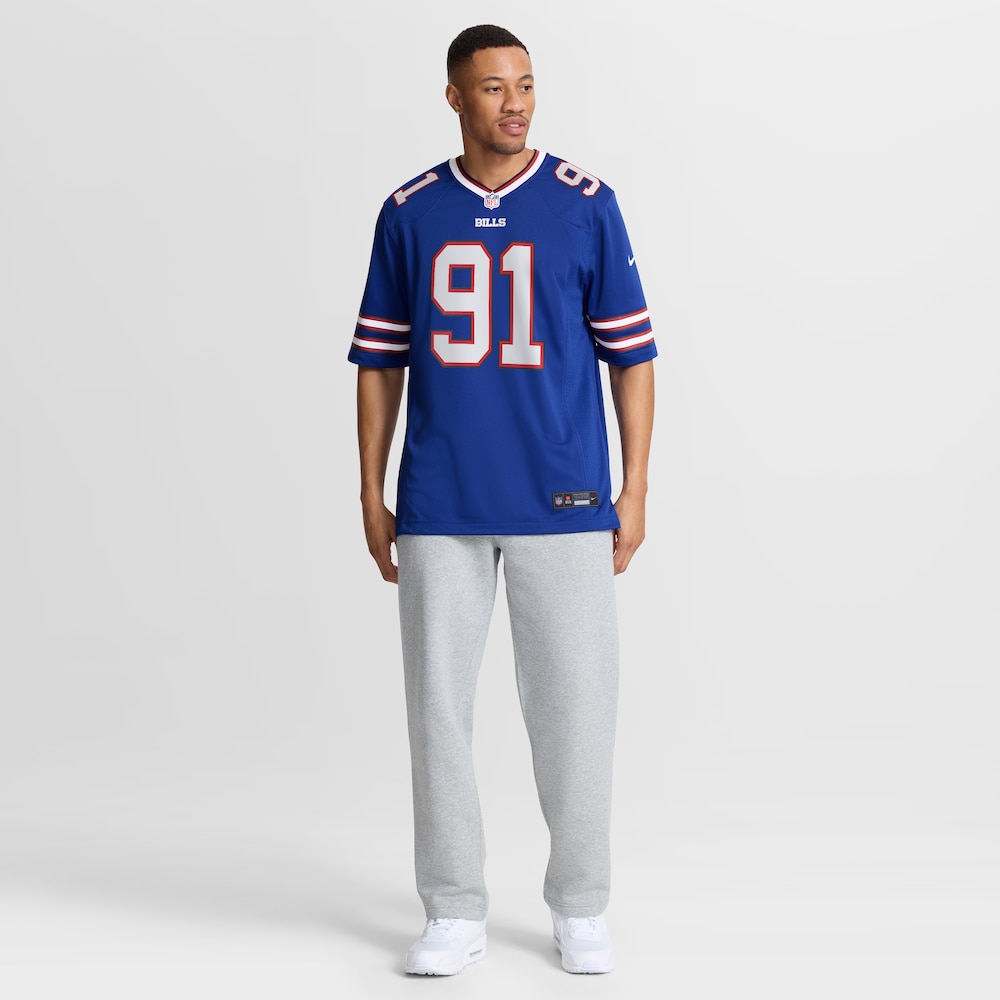Buffalo Bills Merch - Men's Ed Oliver Royal Team Jersey 1 - Unicasport Buffalo Bills Merch - Men's Ed Oliver Royal Team Jersey