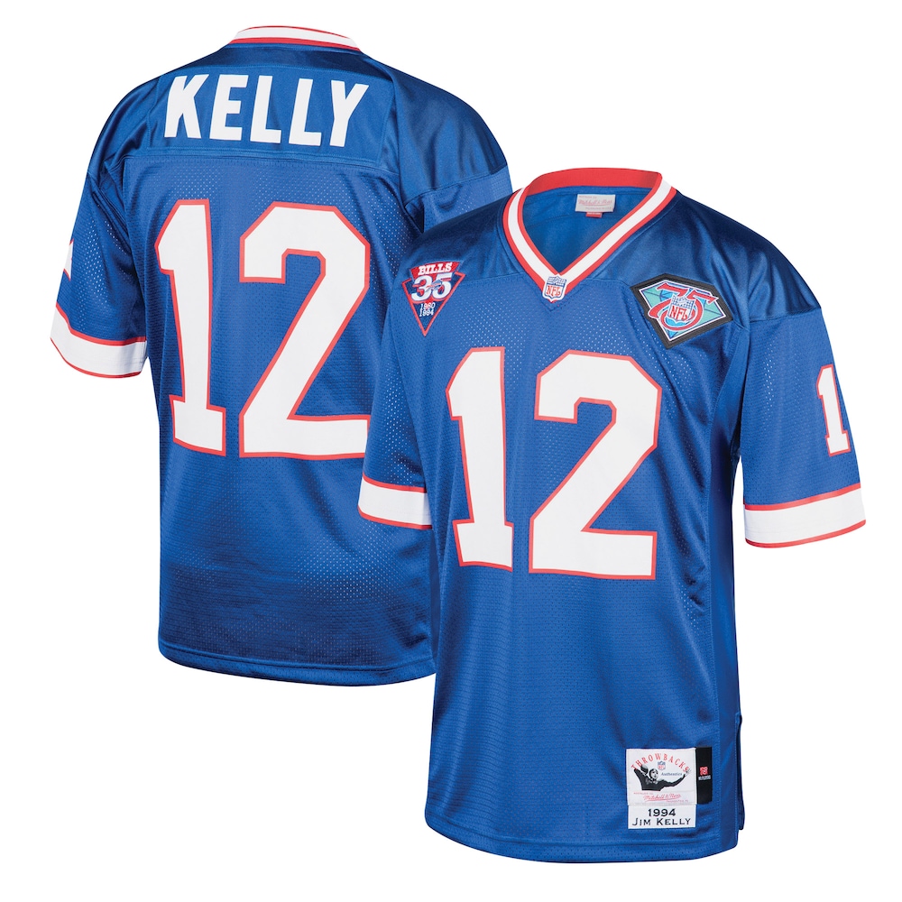Buffalo Bills Merch - Men's 1994 Jim Kelly Royal Authentic Throwback Retired Player Jersey - Birthday Gift For Football Lover 1 - Unicasport Buffalo Bills Merch - Men's 1994 Jim Kelly Royal Authentic Throwback Retired Player Jersey - Birthday Gift For Football Lover