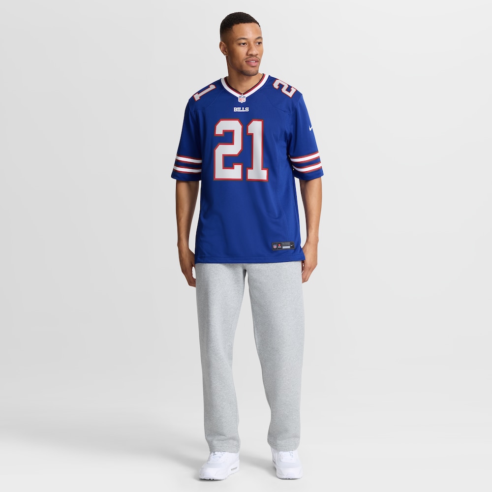 Buffalo Bills Merch - Men's Davison Igbinosun Royal Team Game Jersey 1 - Unicasport Buffalo Bills Merch - Men's Davison Igbinosun Royal Team Game Jersey