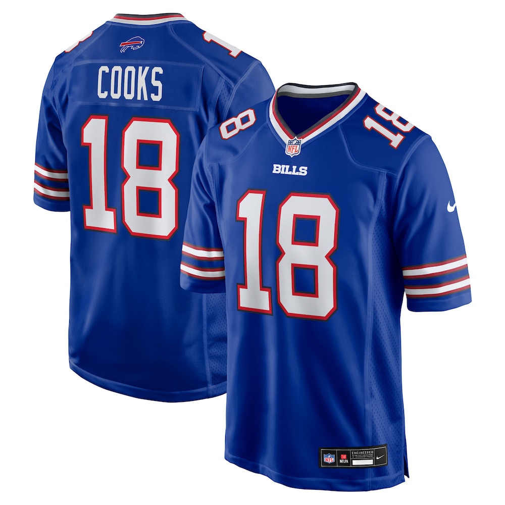 Buffalo Bills Merch - Men's Brandin Cooks Royal Team Game Jersey 1 - Unicasport Buffalo Bills Merch - Men's Brandin Cooks Royal Team Game Jersey