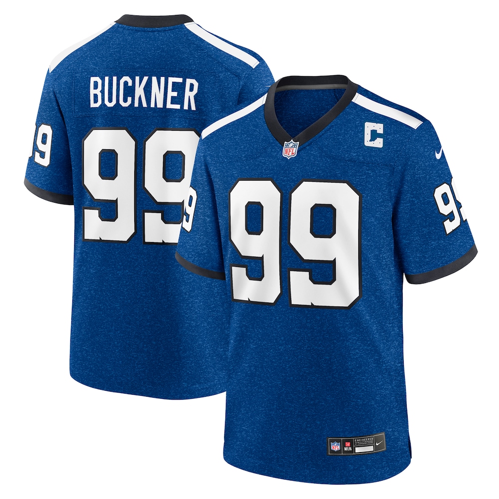Indianapolis Colts Merch - Men's DeForest Buckner Alternate Game Jersey, Blue - Best Gift For A Football Lover 1 - Unicasport Indianapolis Colts Merch - Men's DeForest Buckner Alternate Game Jersey, Blue - Best Gift For A Football Lover