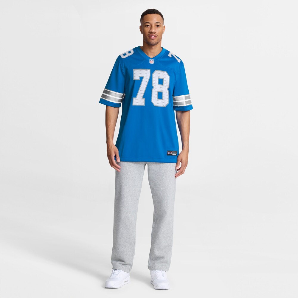 Detroit Lions Merch - Men's Ben Bartch Team Game Jersey, Blue 1 - Unicasport Detroit Lions Merch - Men's Ben Bartch Team Game Jersey, Blue