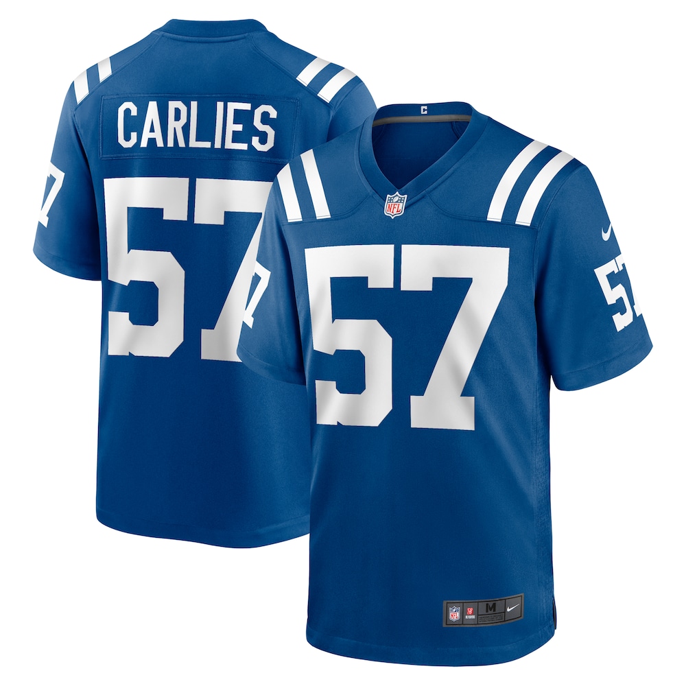 Indianapolis Colts Merch - Men's Jaylon Carlies Royal Game Jersey 1 - Unicasport Indianapolis Colts Merch - Men's Jaylon Carlies Royal Game Jersey