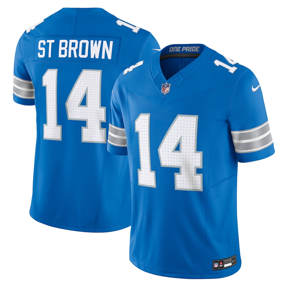 Detroit Lions Merch - Men's Amon-Ra St. Vapor F.U.S.E. Limited Jersey, Blue Brown For Adults 1 - Unicasport Detroit Lions Merch - Men's Amon-Ra St. Vapor F.U.S.E. Limited Jersey, Blue Brown For Adults