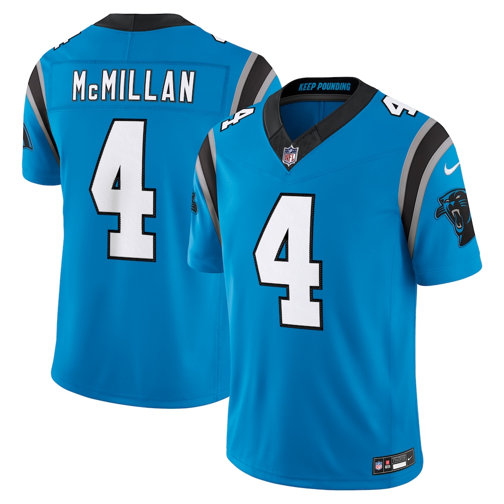 Carolina Panthers Merch - Men's Tetairoa McMillan Alternate Vapor F.U.S.E. Stitched Limited Jersey, Blue 1 - Unicasport Carolina Panthers Merch - Men's Tetairoa McMillan Alternate Vapor F.U.S.E. Stitched Limited Jersey, Blue
