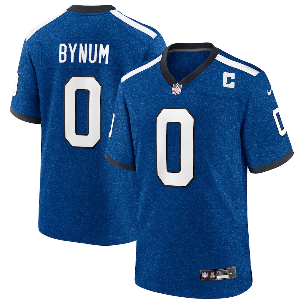 Indianapolis Colts Merch - Men's Camryn Bynum Heather Royal Alternate 2 Indiana Nights Game Jersey 1 - Unicasport Indianapolis Colts Merch - Men's Camryn Bynum Heather Royal Alternate 2 Indiana Nights Game Jersey