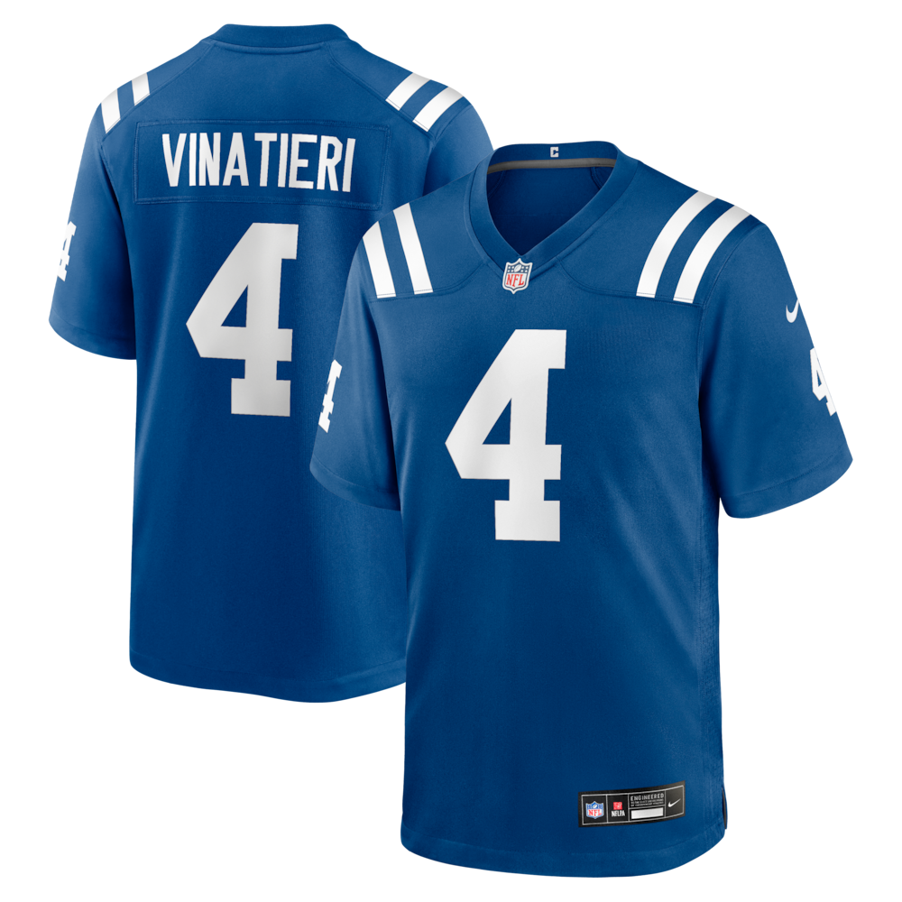 Indianapolis Colts Merch - Men's Adam Vinatieri Royal Team Retired Game Jersey 1 - Unicasport Indianapolis Colts Merch - Men's Adam Vinatieri Royal Team Retired Game Jersey
