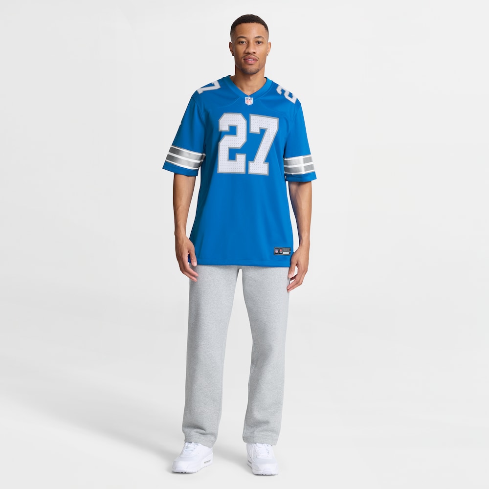 Detroit Lions Merch - Men's Arthur Maulet Team Game Jersey, Blue