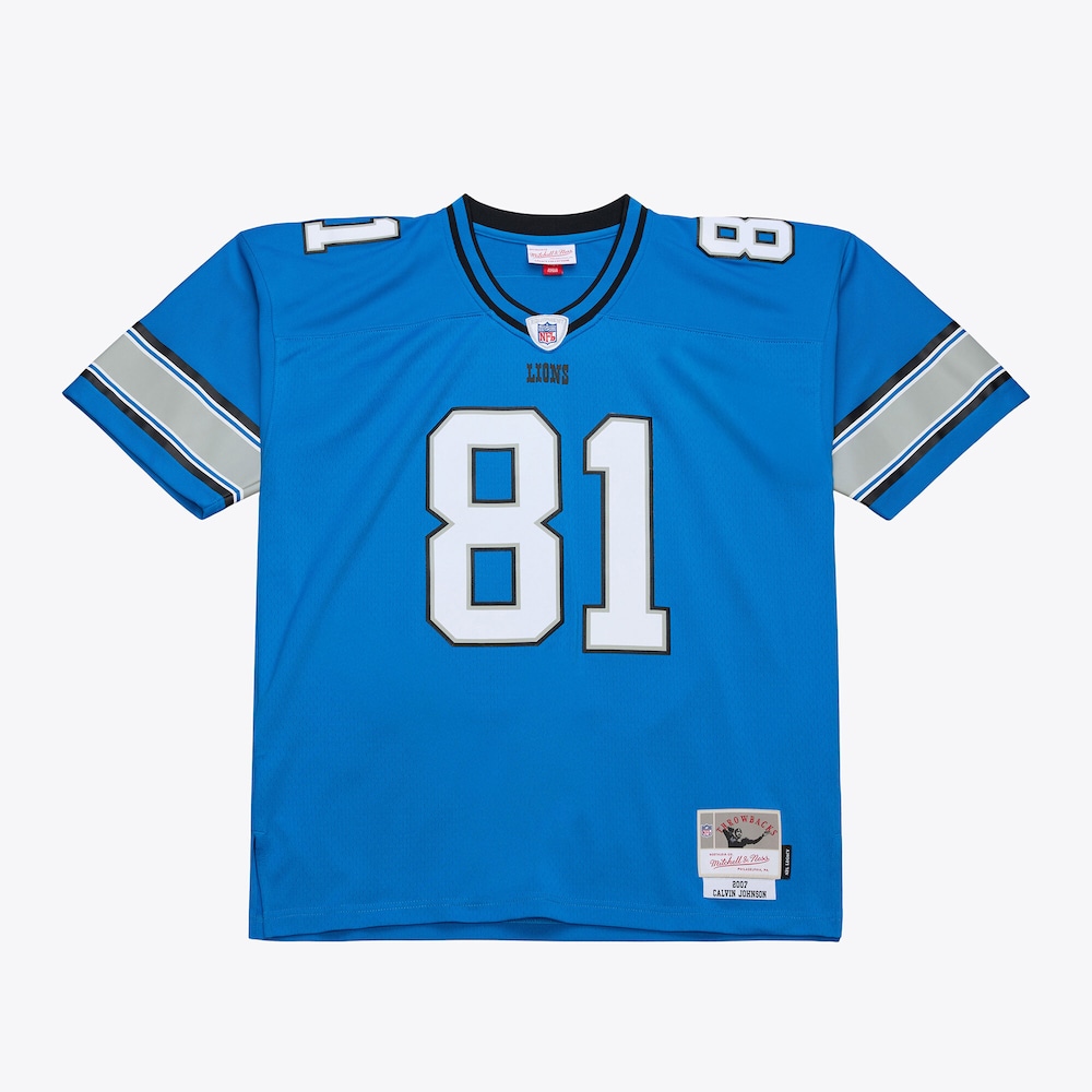 Detroit Lions Merch - Men's Calvin Johnson 2007 Legacy Replica Jersey, Blue - Football Christmas Gift Ideas 1 - Unicasport Detroit Lions Merch - Men's Calvin Johnson 2007 Legacy Replica Jersey, Blue - Football Christmas Gift Ideas