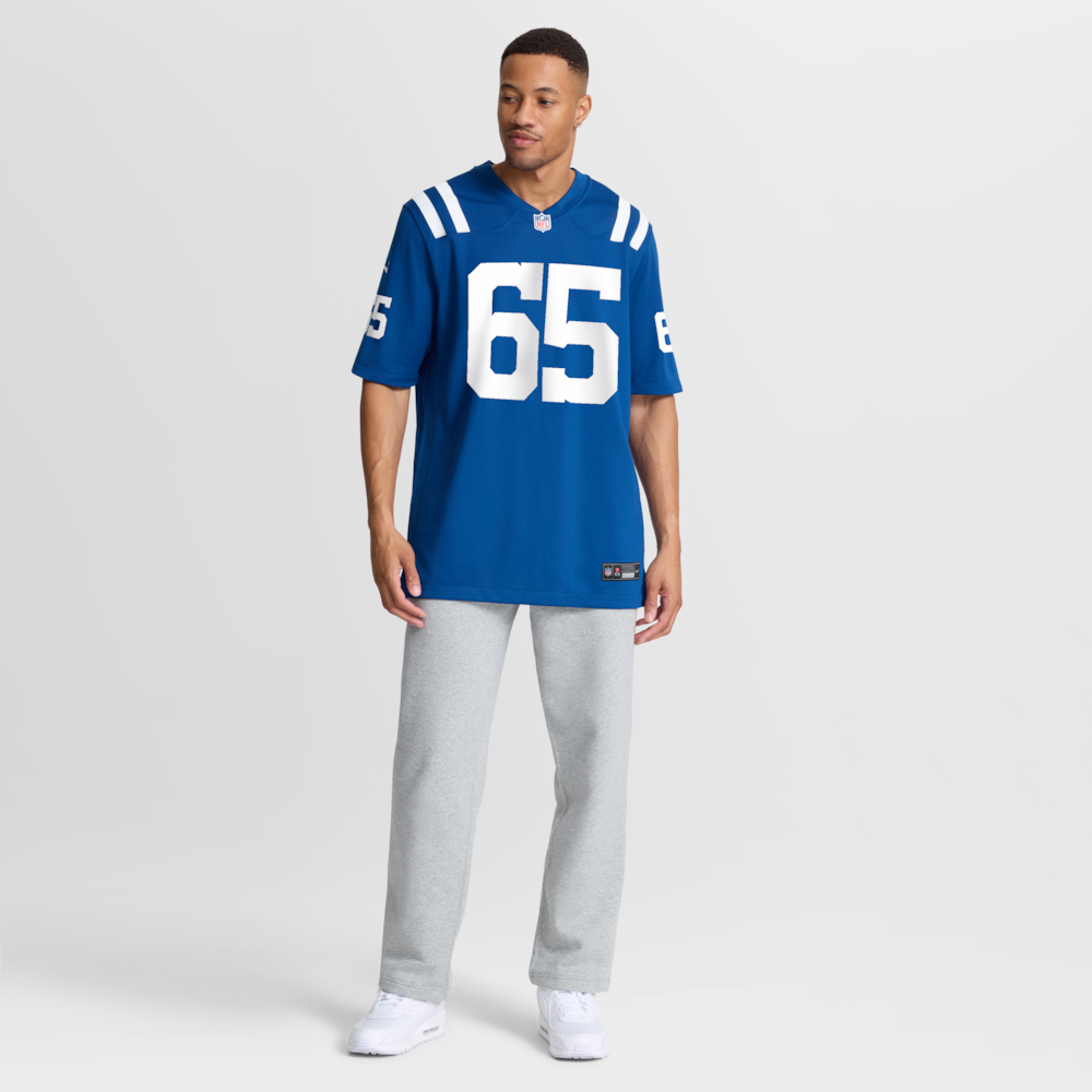Indianapolis Colts Merch - Men's Jimmy Morrissey Royal Team Game Jersey 1 - Unicasport Indianapolis Colts Merch - Men's Jimmy Morrissey Royal Team Game Jersey