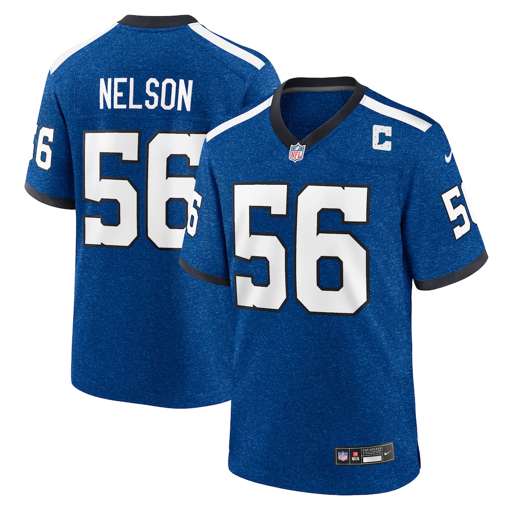 Indianapolis Colts Merch - Men's Quenton Nelson Royal Indiana Nights Alternate Game Jersey 1 - Unicasport Indianapolis Colts Merch - Men's Quenton Nelson Royal Indiana Nights Alternate Game Jersey