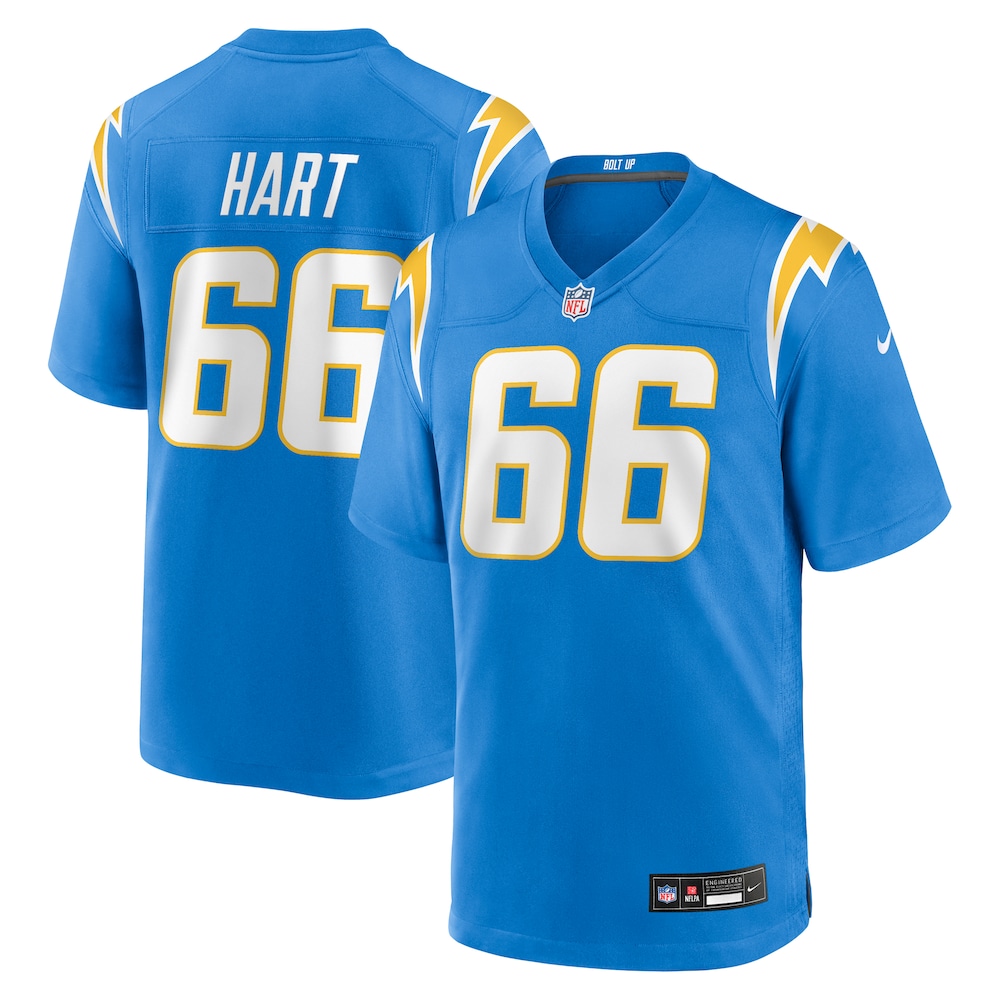 Los Angeles Chargers Merch - Men's Bobby Hart Powder Team Game Jersey, Blue 1 - Unicasport Los Angeles Chargers Merch - Men's Bobby Hart Powder Team Game Jersey, Blue