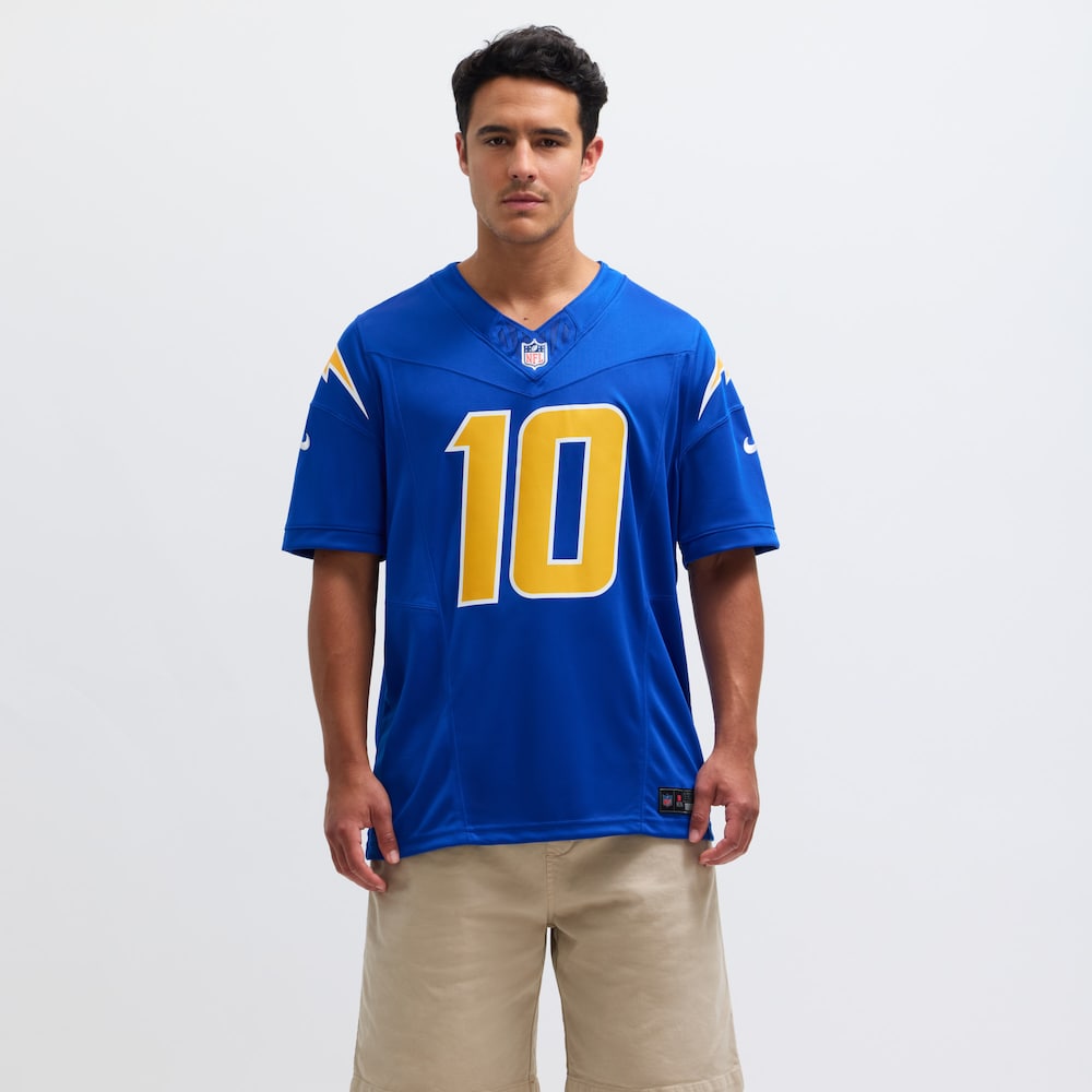 Los Angeles Chargers Merch - Men's Justin Herbert Royal Vapor F.U.S.E. Limited Jersey 1 - Unicasport Los Angeles Chargers Merch - Men's Justin Herbert Royal Vapor F.U.S.E. Limited Jersey