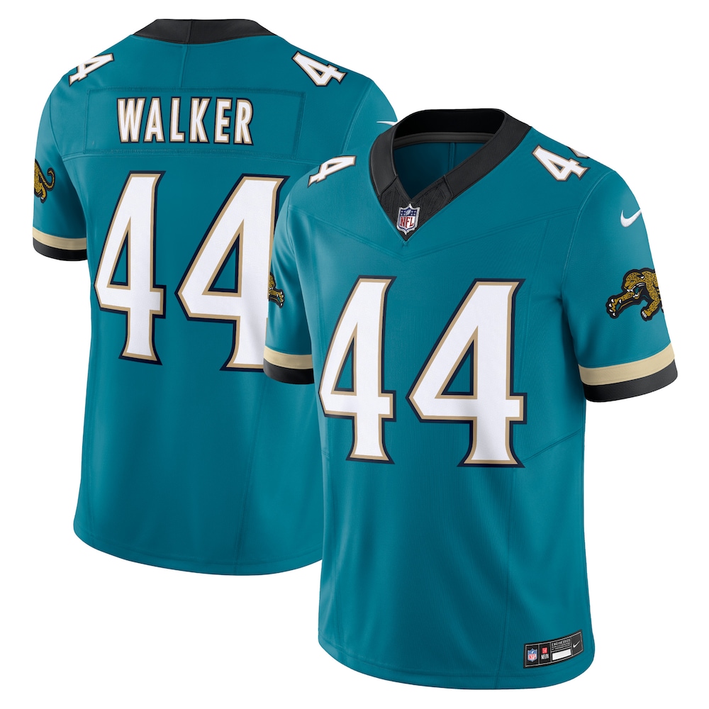 Jacksonville Jaguars Merch - Men's Travon Walker Teal Prowler Throwback Vapor F.U.S.E. Limited Jersey 1 - Unicasport Jacksonville Jaguars Merch - Men's Travon Walker Teal Prowler Throwback Vapor F.U.S.E. Limited Jersey