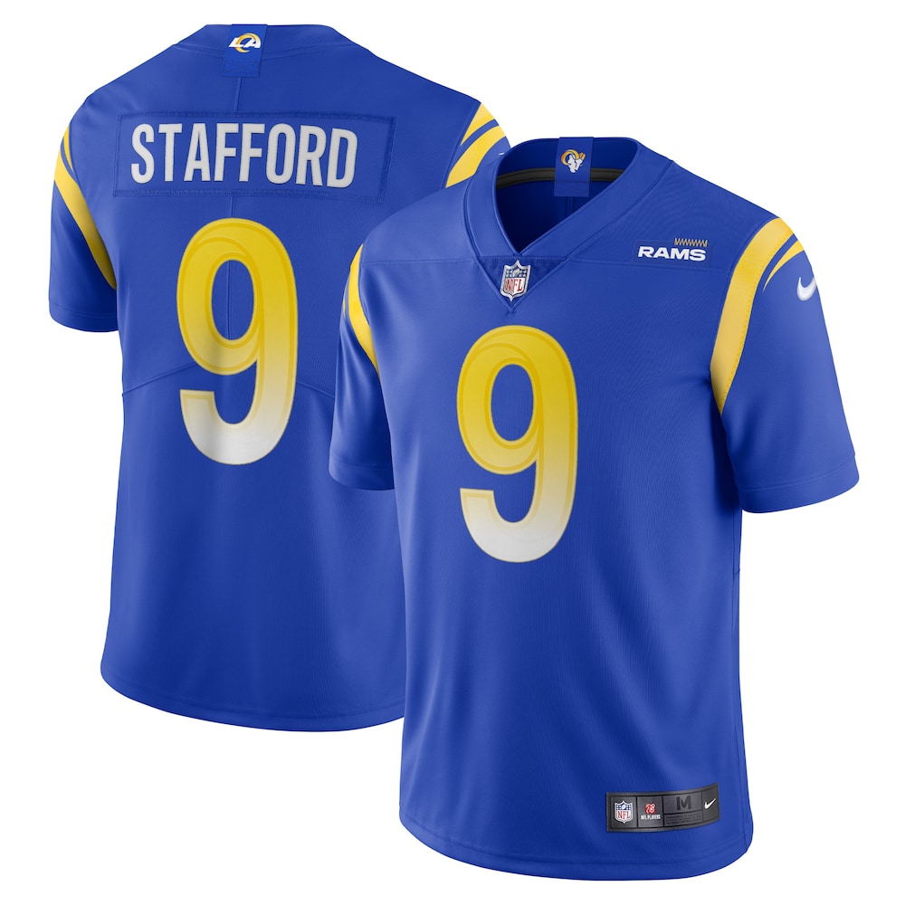 Los Angeles Rams Merch - Men's Matthew Stafford Royal Vapor Limited Jersey For Adults 1 - Unicasport Los Angeles Rams Merch - Men's Matthew Stafford Royal Vapor Limited Jersey For Adults