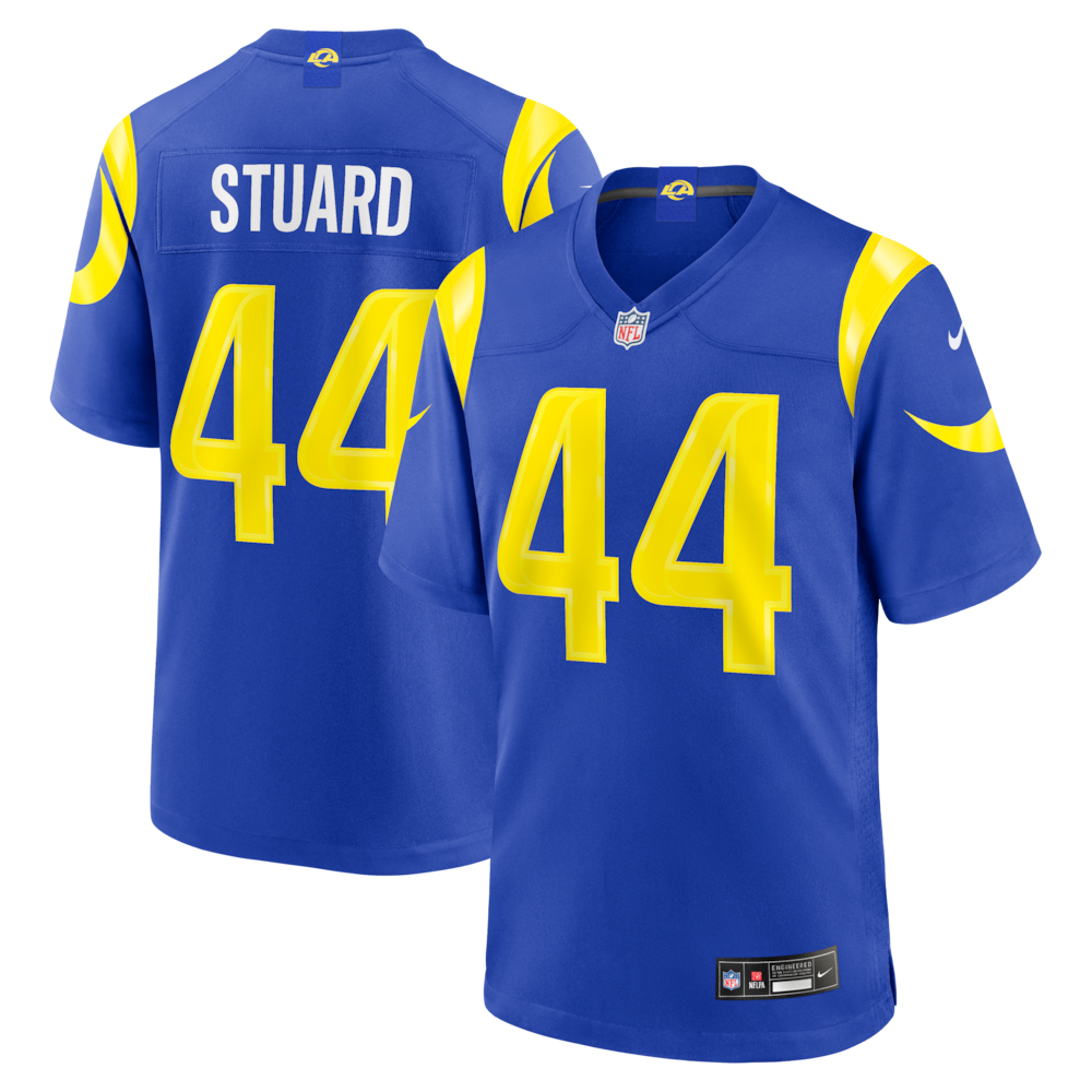 Los Angeles Rams Merch - Men's Grant Stuard Royal Team Game Jersey 1 - Unicasport Los Angeles Rams Merch - Men's Grant Stuard Royal Team Game Jersey