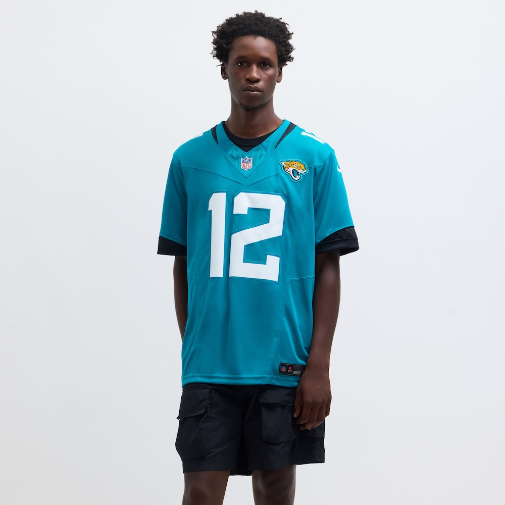 Jacksonville Jaguars Merch - Men's Travis Hunter Teal Team Limited Jersey 1 - Unicasport Jacksonville Jaguars Merch - Men's Travis Hunter Teal Team Limited Jersey