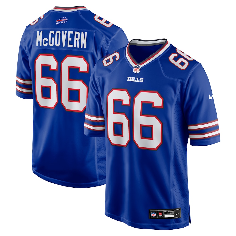Buffalo Bills Merch - Men's Connor McGovern Royal Jersey 1 - Unicasport Buffalo Bills Merch - Men's Connor McGovern Royal Jersey