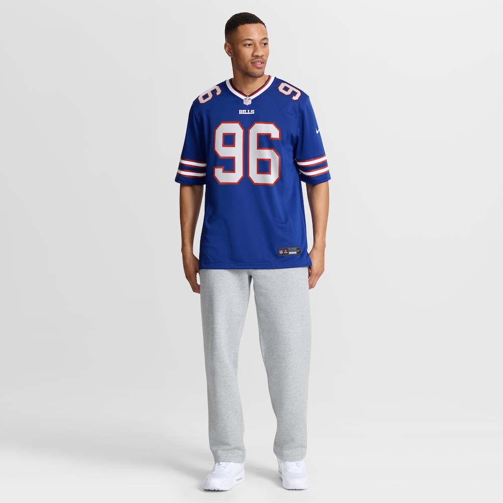 Buffalo Bills Merch - Men's Deone Walker Royal Team Game Jersey 1 - Unicasport Buffalo Bills Merch - Men's Deone Walker Royal Team Game Jersey