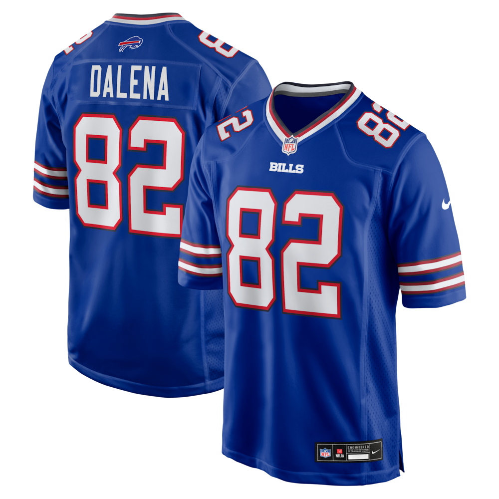 Buffalo Bills Merch - Men's Mac Dalena Royal Game Jersey 1 - Unicasport Buffalo Bills Merch - Men's Mac Dalena Royal Game Jersey