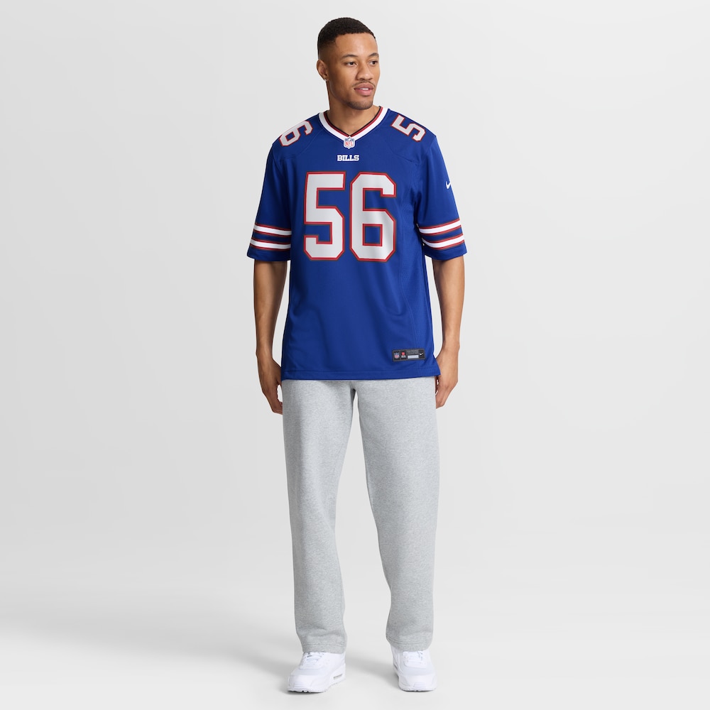 Buffalo Bills Merch - Men's Javon Solomon Royal Game Jersey 1 - Unicasport Buffalo Bills Merch - Men's Javon Solomon Royal Game Jersey