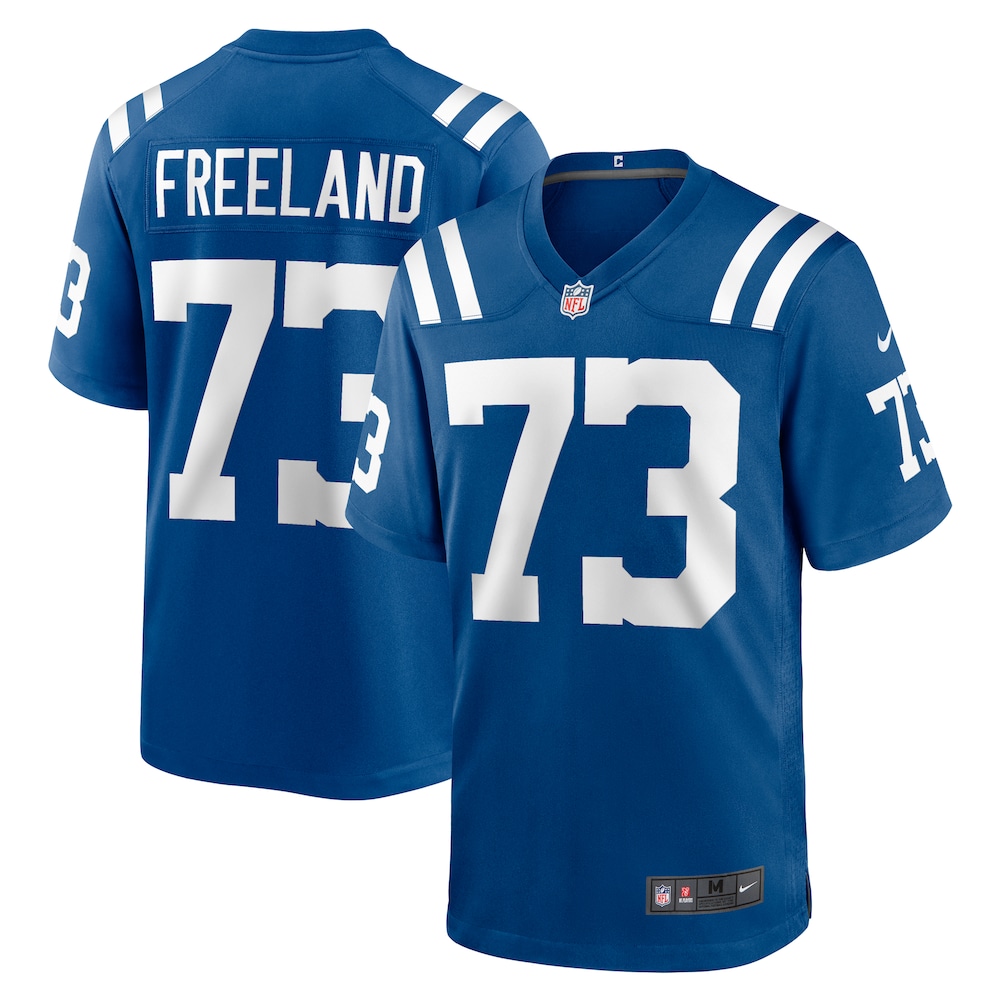 Indianapolis Colts Merch - Men's Blake Freeland Royal Team Game Jersey 1 - Unicasport Indianapolis Colts Merch - Men's Blake Freeland Royal Team Game Jersey